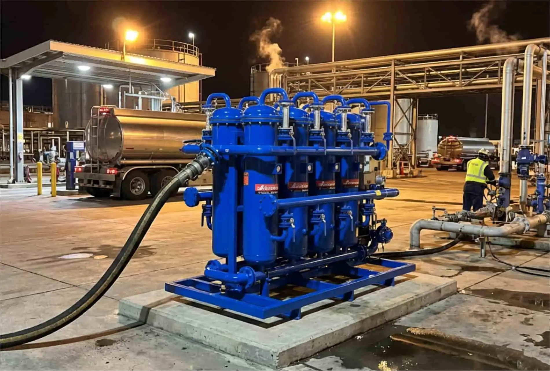JY-DX40 Skid-Mounted Membrane Separation Fine Filtration System — 40m³/h Rigid Membrane Diesel Purification Skid - Product images 2