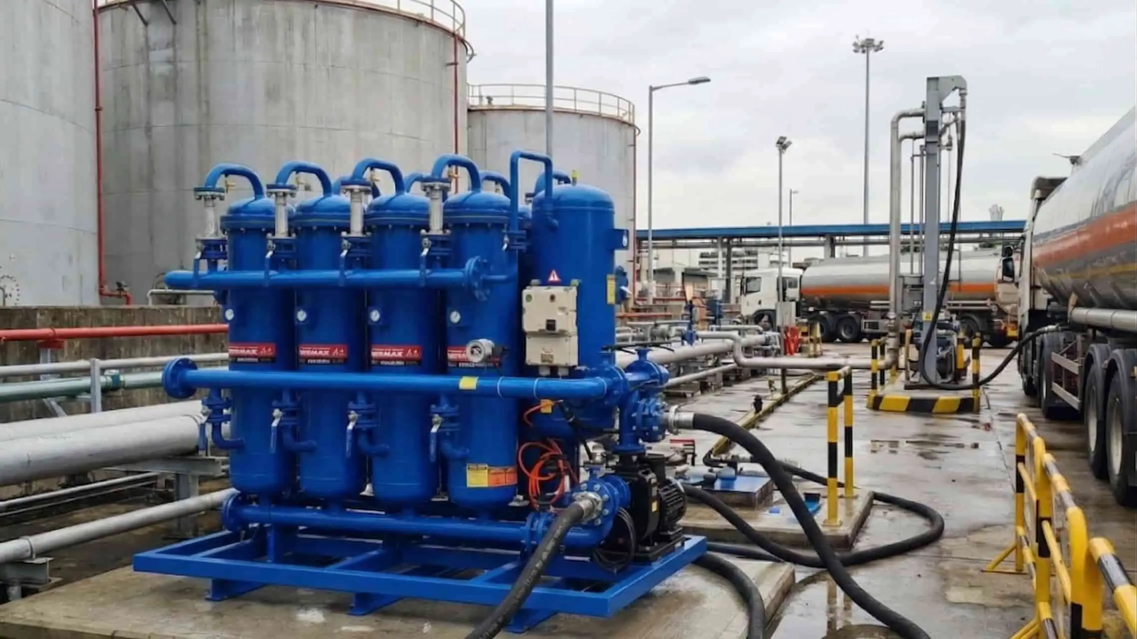JY-DX40 Skid-Mounted Membrane Separation Fine Filtration System — 40m³/h Rigid Membrane Diesel Purification Skid - Product images 3