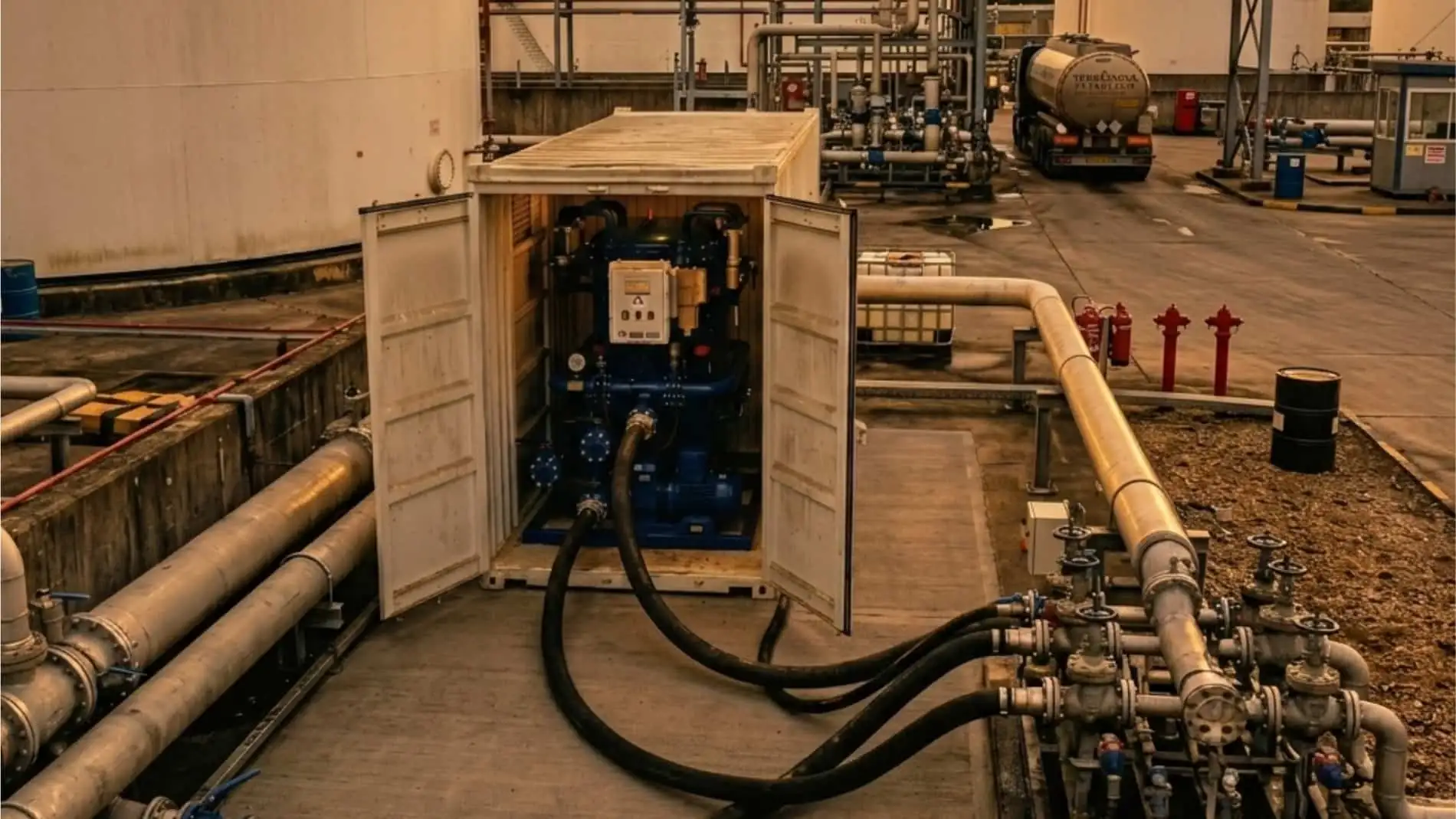 JY-Q325 Containerized Skid-Mounted High-Flow Refined Oil Purification Station — 40m³/h Rigid Membrane Explosion-Proof Diesel Purification System - Product images 2